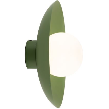 Iluminação de parede SLATE 1xG9/8W/230V diâmetro 28 cm verde