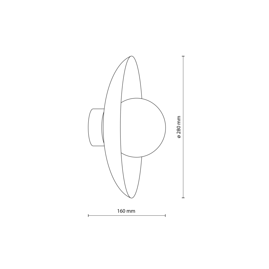 Iluminação de parede SLATE 1xG9/8W/230V diâmetro 28 cm verde