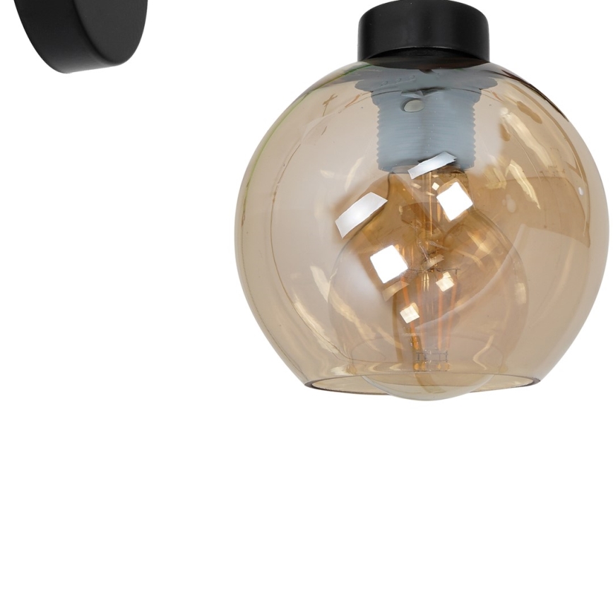 Iluminação de parede SOFIA 1xE27/60W/230V castanha