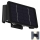 Iluminação de parede solar LED 4xLED/1,5W/3,7V IP54 preto