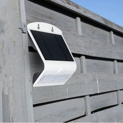 Iluminação de parede solar LED com sensor LED/3W/3,7V 3000/4000K IP65 branca