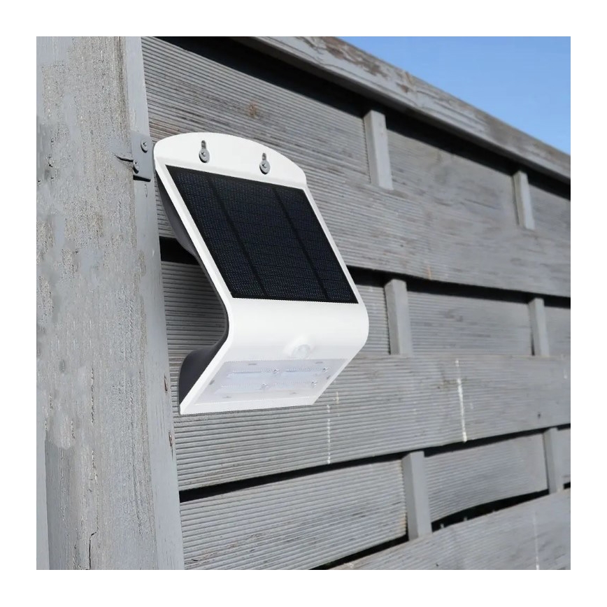 Iluminação de parede solar LED com sensor LED/3W/3,7V 3000/4000K IP65 branca
