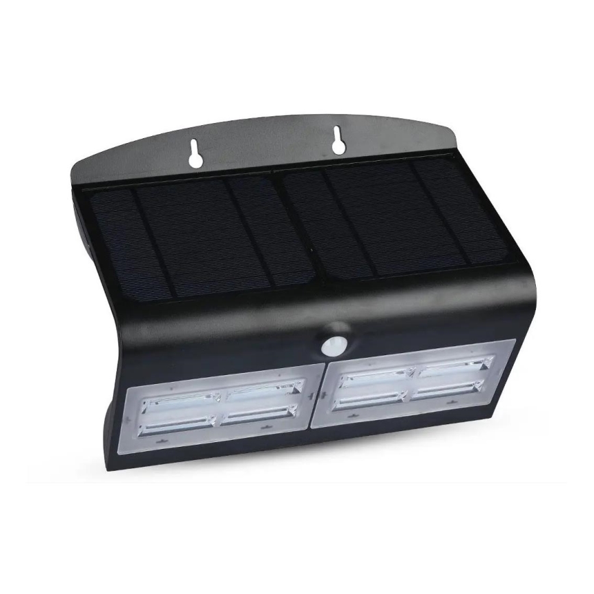 Iluminação de parede solar LED com sensor LED/7W/3,7V 4000K IP65 preta