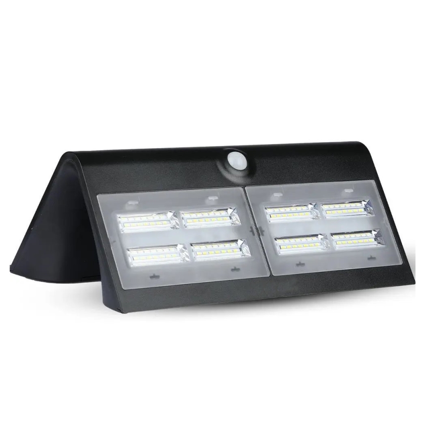 Iluminação de parede solar LED com sensor LED/7W/3,7V 4000K IP65 preta