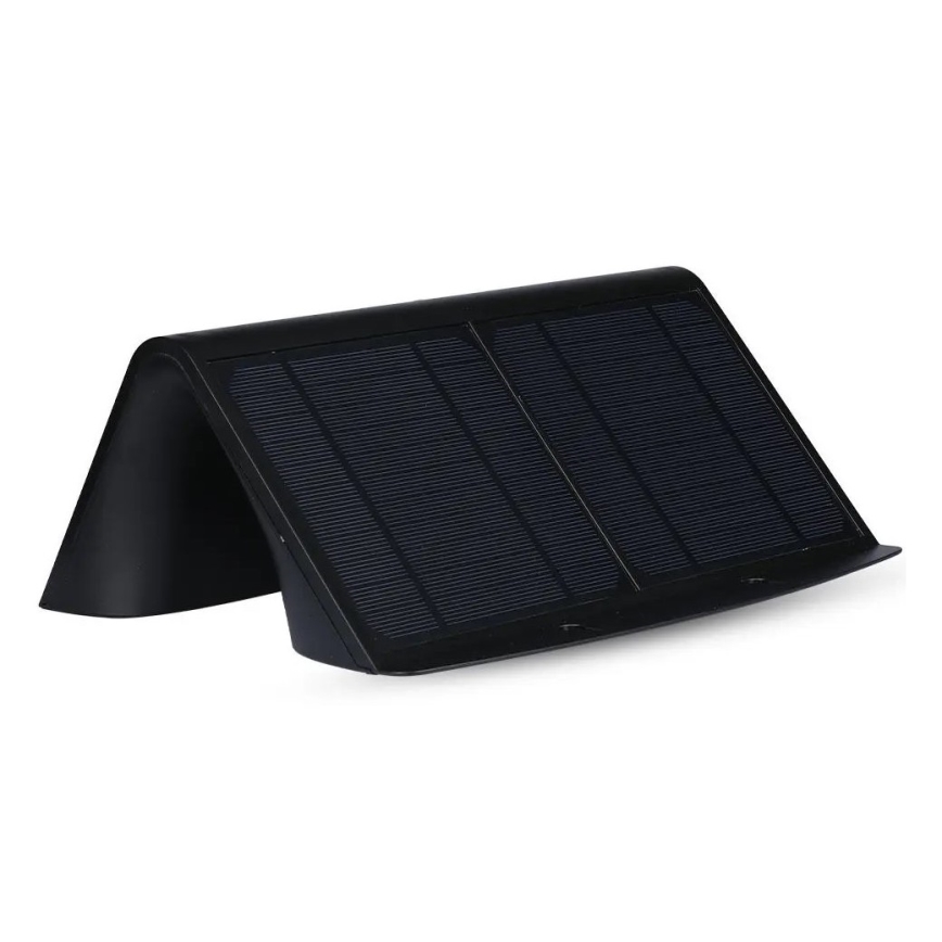Iluminação de parede solar LED com sensor LED/7W/3,7V 4000K IP65 preta
