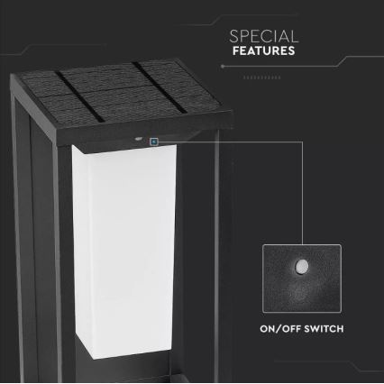 Iluminação de parede solar LED com sensor SAMSUNG CHIP LED/2W/3,7V IP65