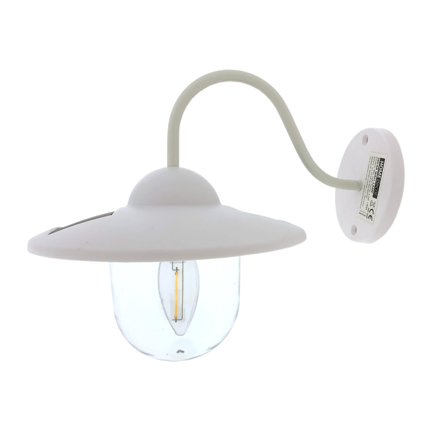 Iluminação de parede solar LED LED/0,5W/1,2V 600 mAh IP44 branco