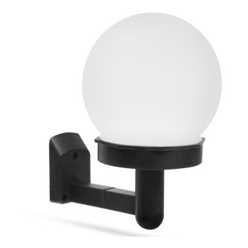 Iluminação de parede solar LED LED/1,2V 40mAh IP44 preta