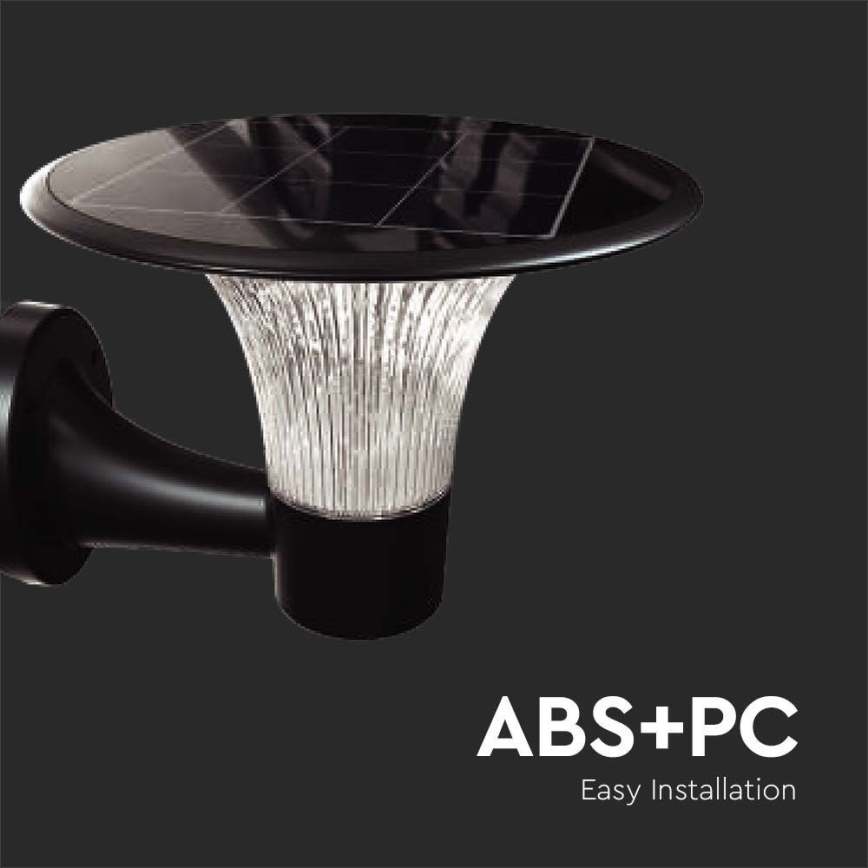 Iluminação solar de parede LED com sensor LED/15W/3,2V 4000K/6000K IP65
