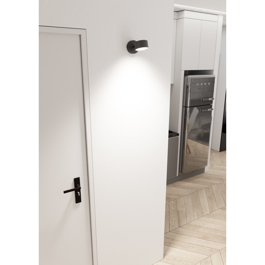Iluminação de parede SORA 1xGX53/12W/230V preto