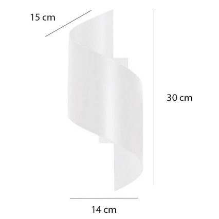 Iluminação de parede SPINER 1xG9/8W/230V branco