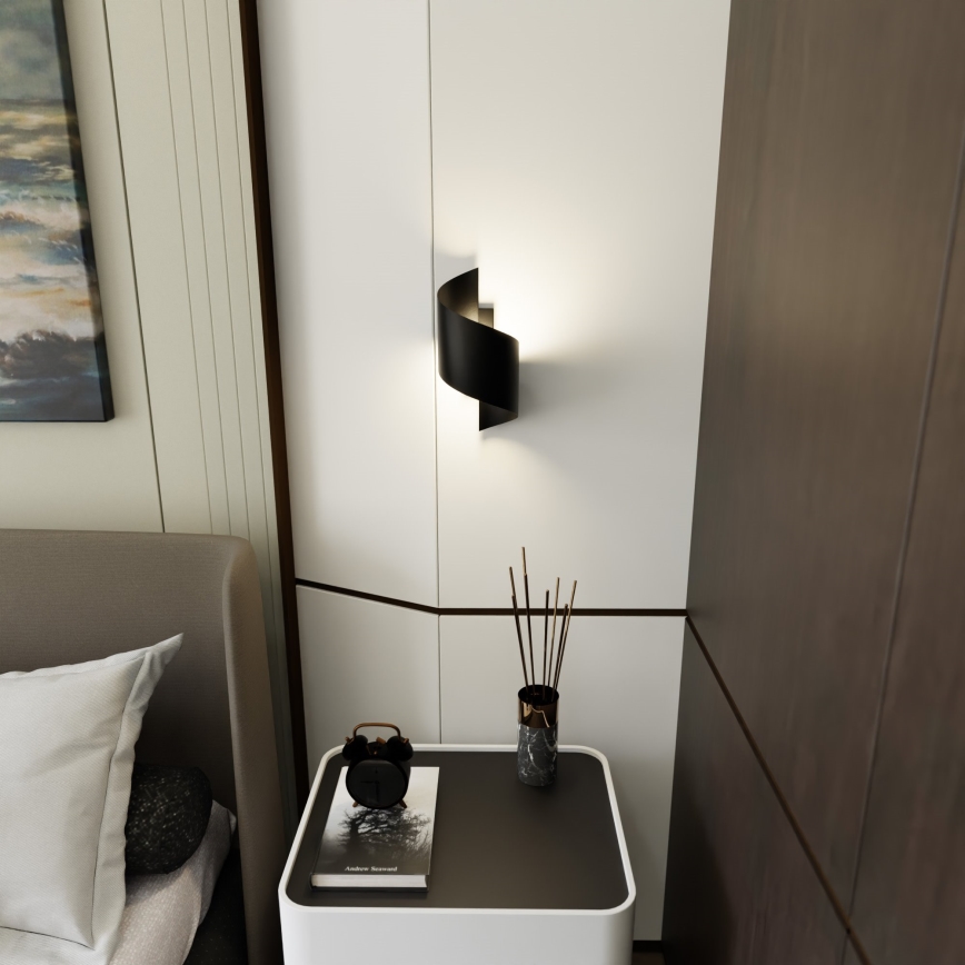 Iluminação de parede SPINER 1xG9/8W/230V preto