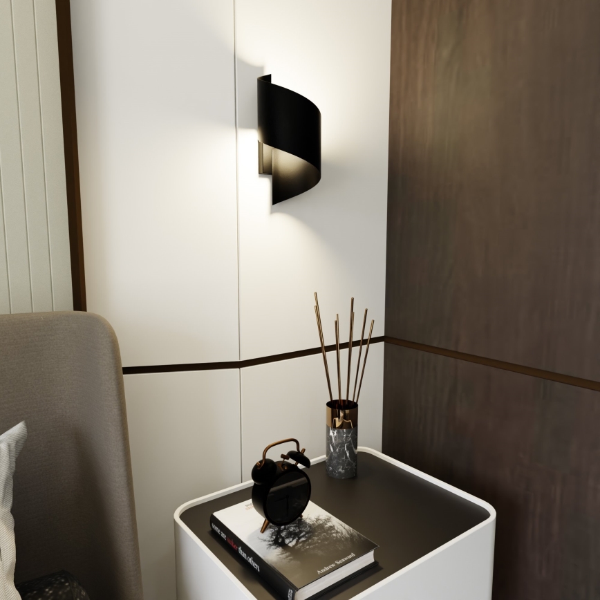 Iluminação de parede SPINER 1xG9/8W/230V preto