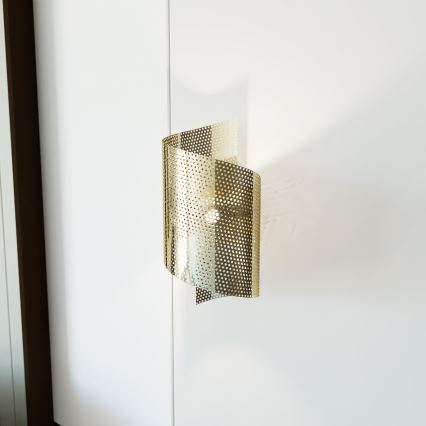 Iluminação de parede SPIRAL 1xG9/8W/230V dourado