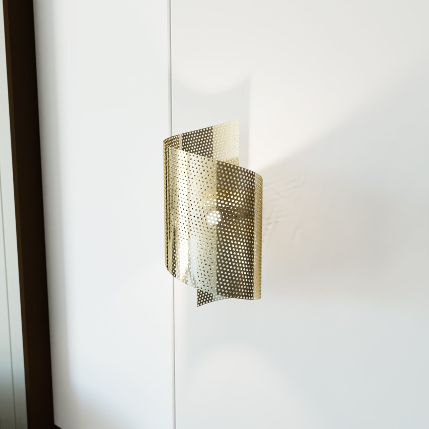 Iluminação de parede SPIRAL 1xG9/8W/230V dourado