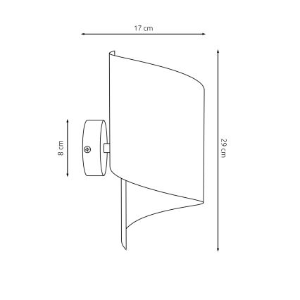 Iluminação de parede SPIRAL 1xG9/8W/230V dourado
