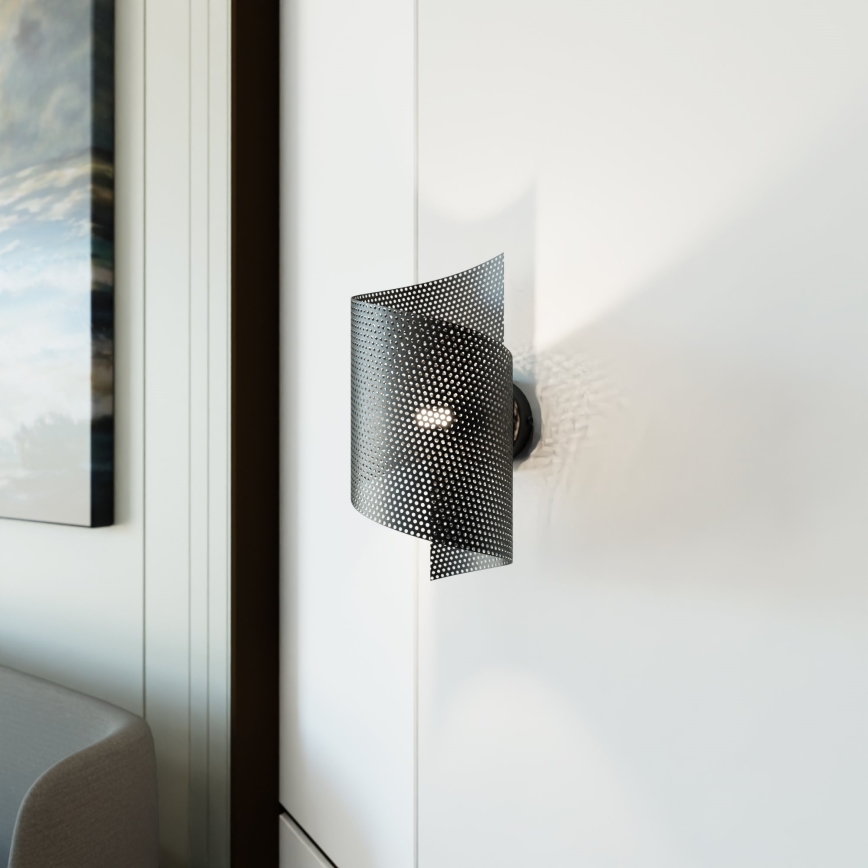 Iluminação de parede SPIRAL 1xG9/8W/230V preto