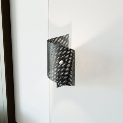 Iluminação de parede SPIRAL 1xG9/8W/230V preto