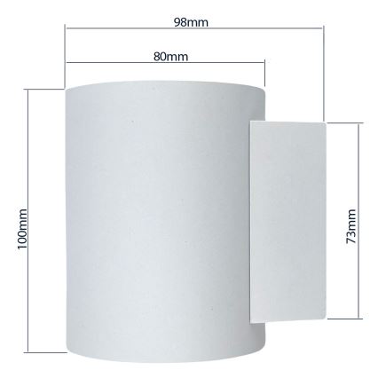 Iluminação de parede SQUALLA TUBA 1xG9/50W/230V branco/dourado