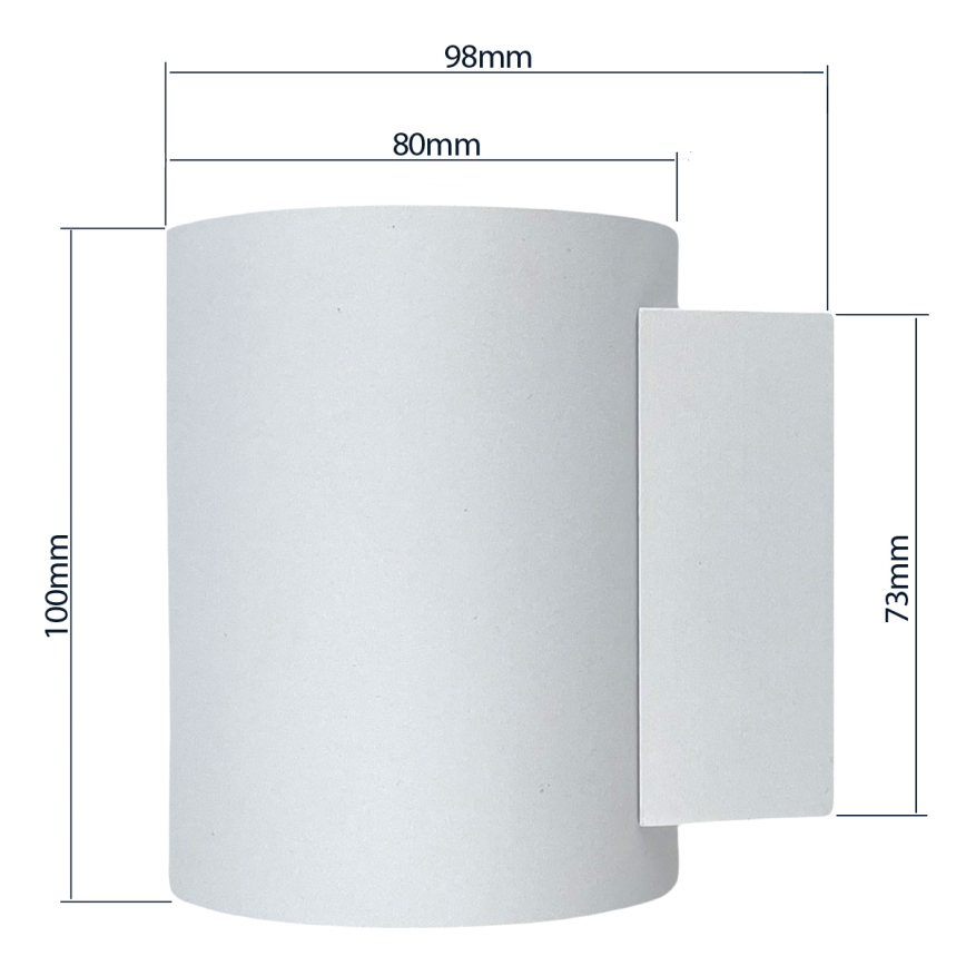 Iluminação de parede SQUALLA TUBA 1xG9/50W/230V branco/dourado