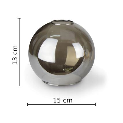 Iluminação de parede STAR 1xE27/60W/230V preto/fumado preto