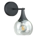 Iluminação de parede STAR 1xE27/60W/230V preto/transparente
