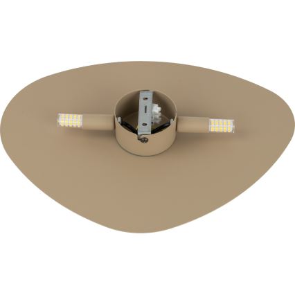 Iluminação de parede STONE 2xG9/8W/230V 30x39 cm bege