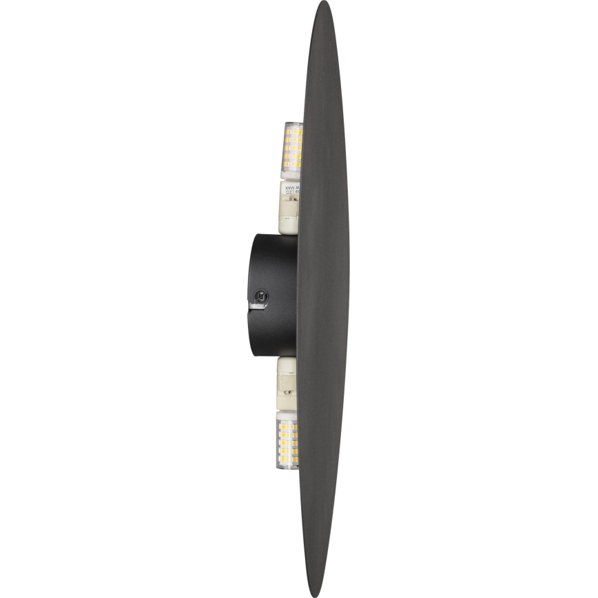 Iluminação de parede STONE 2xG9/8W/230V 30x39 cm preto