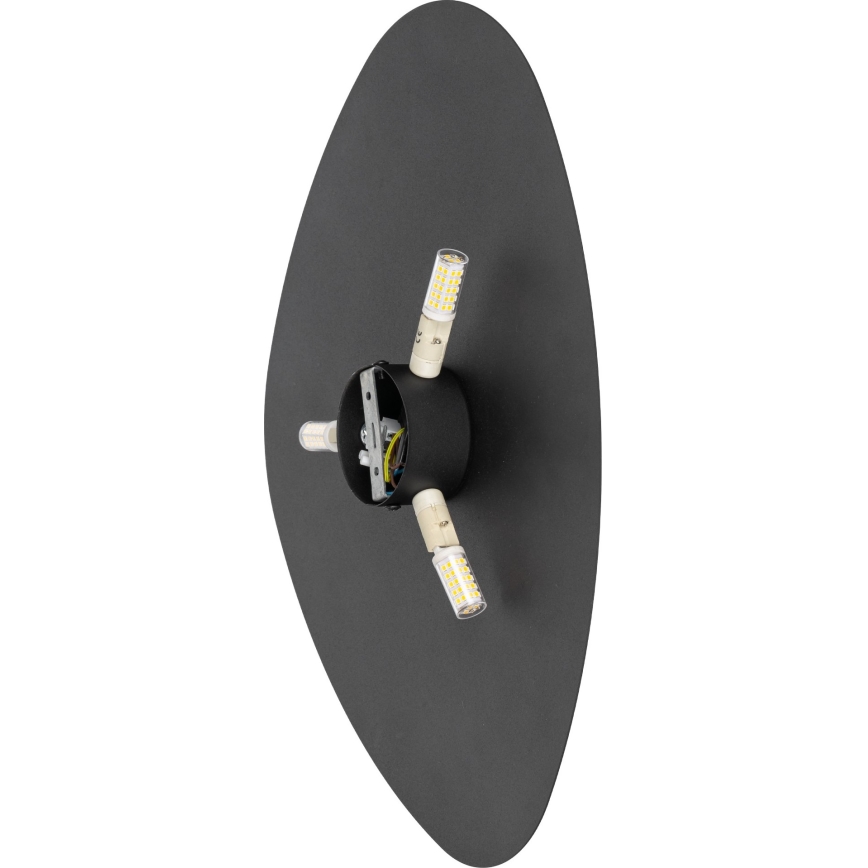 Iluminação de parede STONE 3xG9/8W/230V 37x49 cm preto