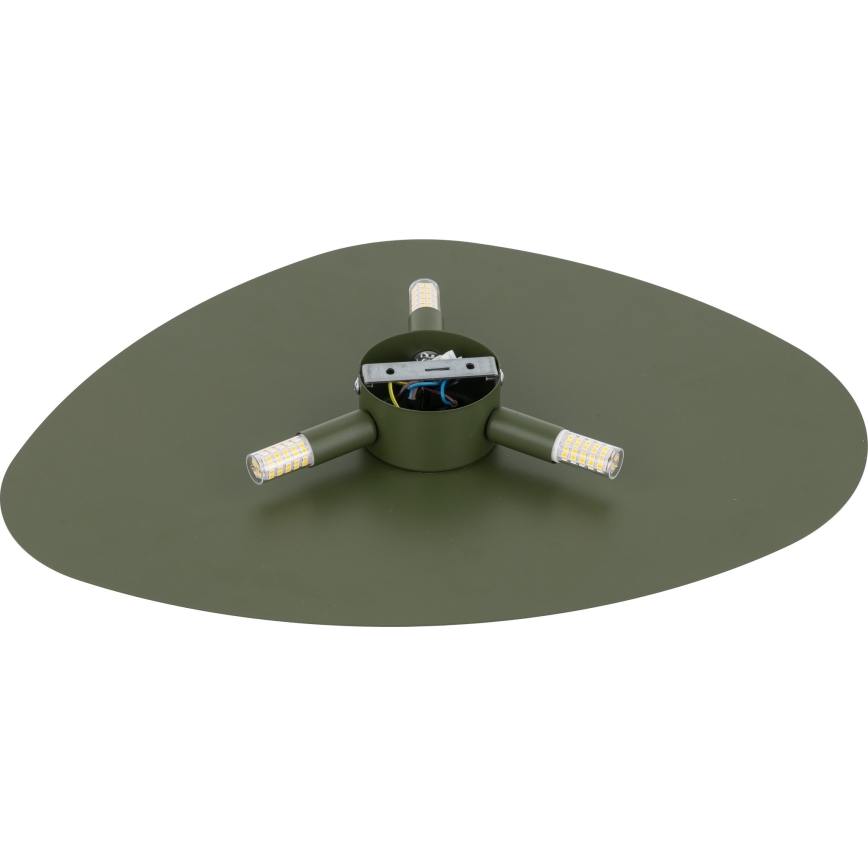 Iluminação de parede STONE 3xG9/8W/230V 37x49 cm verde