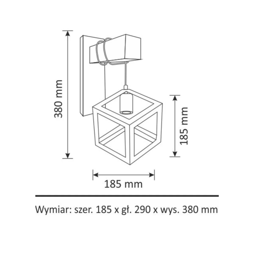Iluminação de parede SWEDEN 1xE27/20W/230V