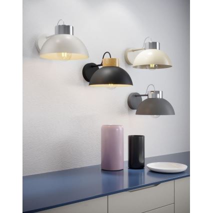 Iluminação de parede TEDI 1xE27/60W/230V branco/cromado brilhante