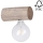 Iluminação de parede TRABO 1xE27/25W/230V pinho - certificado por FSC