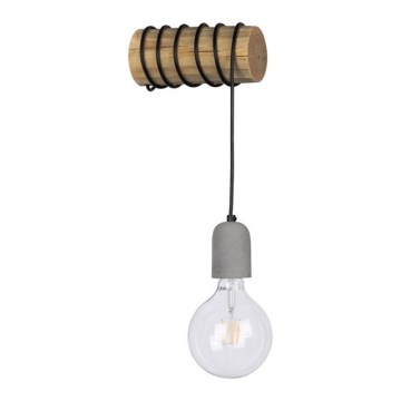 Iluminação de parede TRABO 1xE27/25W/230V pinho