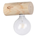 Iluminação de parede TRABO 1xE27/25W/230V pinho