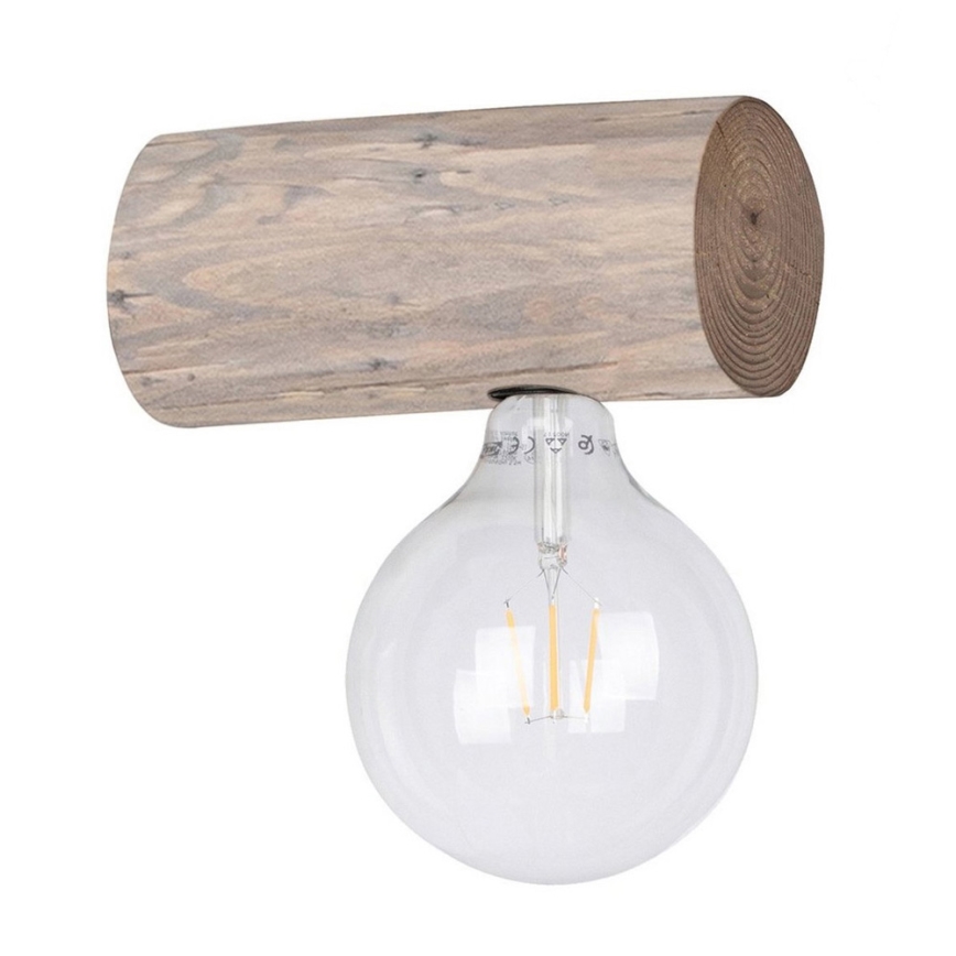 Iluminação de parede TRABO 1xE27/25W/230V pinho