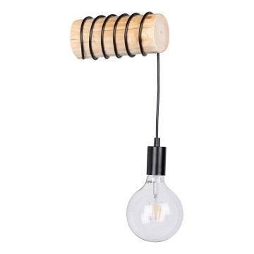 Iluminação de parede TRABO 1xE27/60W/230V pinho