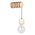 Iluminação de parede TRABO 1xE27/60W/230V pinho