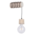 Iluminação de parede TRABO 1xE27/60W/230V pinho