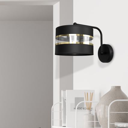 Iluminação de parede ULTIMO 1xE27/60W/230V preta