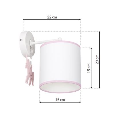 Iluminação de parede UNI 1xE27/60W/230V