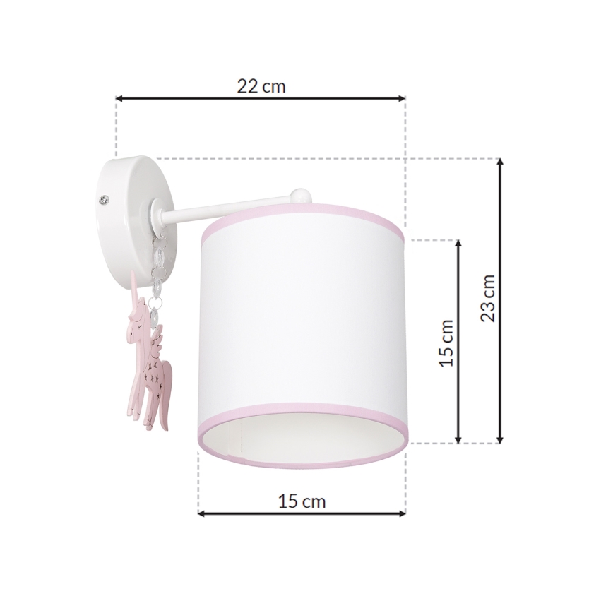 Iluminação de parede UNI 1xE27/60W/230V
