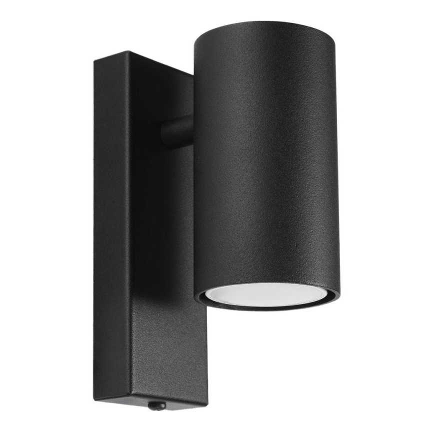 Iluminação de parede UTTI 1xGU10/40W/230V preta