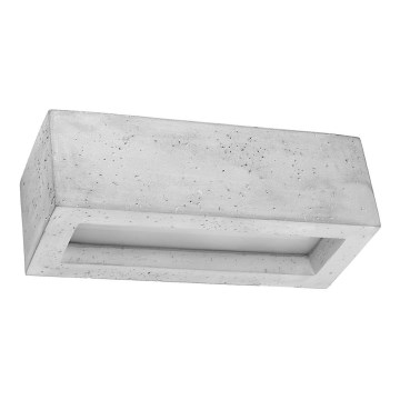 Iluminação de parede VEGA 1xE27/60W/230V 30 cm betão