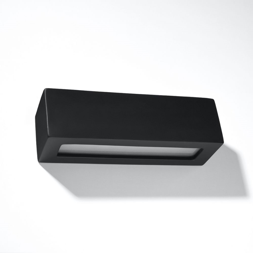 Iluminação de parede VEGA 1xE27/60W/230V preta