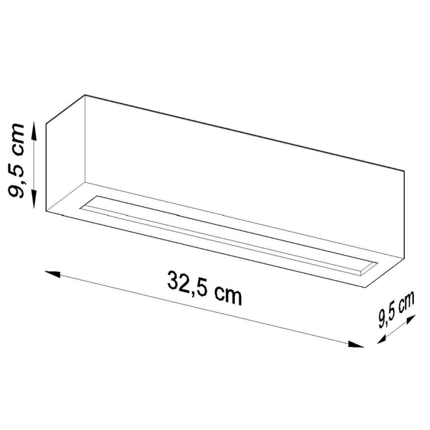 Iluminação de parede VEGA 1xE27/60W/230V preta