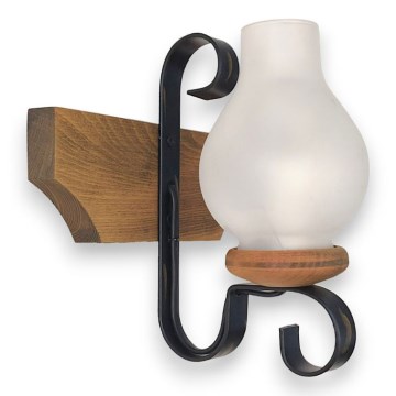Iluminação de parede VELA 1xE14/40W/230V faia - FSC certificado