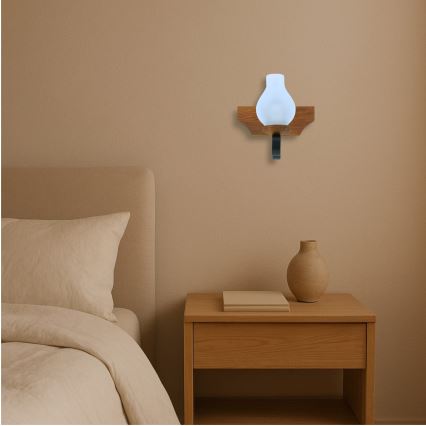 Iluminação de parede VELA 1xE14/40W/230V faia