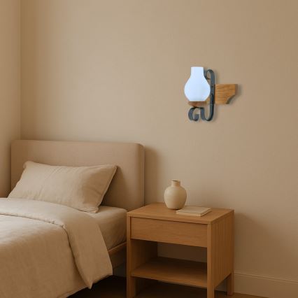 Iluminação de parede VELA 1xE14/40W/230V faia