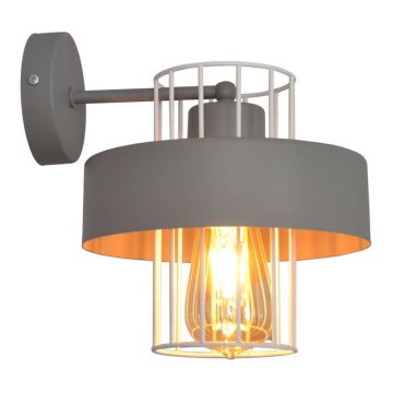 Iluminação de parede VOLTA 1xE27/15W/230V cinzento